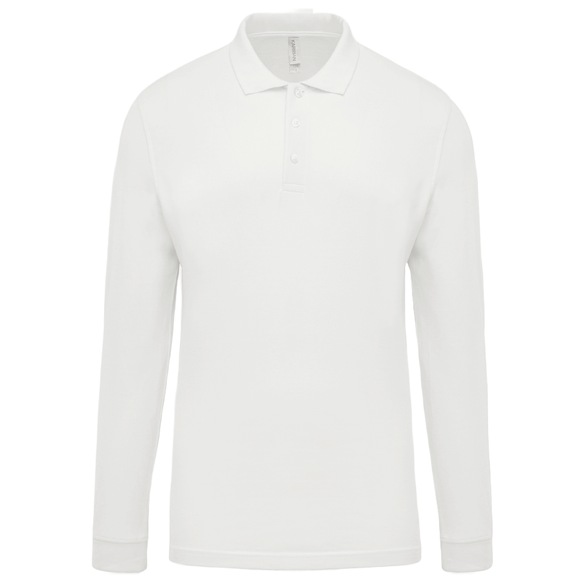 Basic polo heren lange mouwen