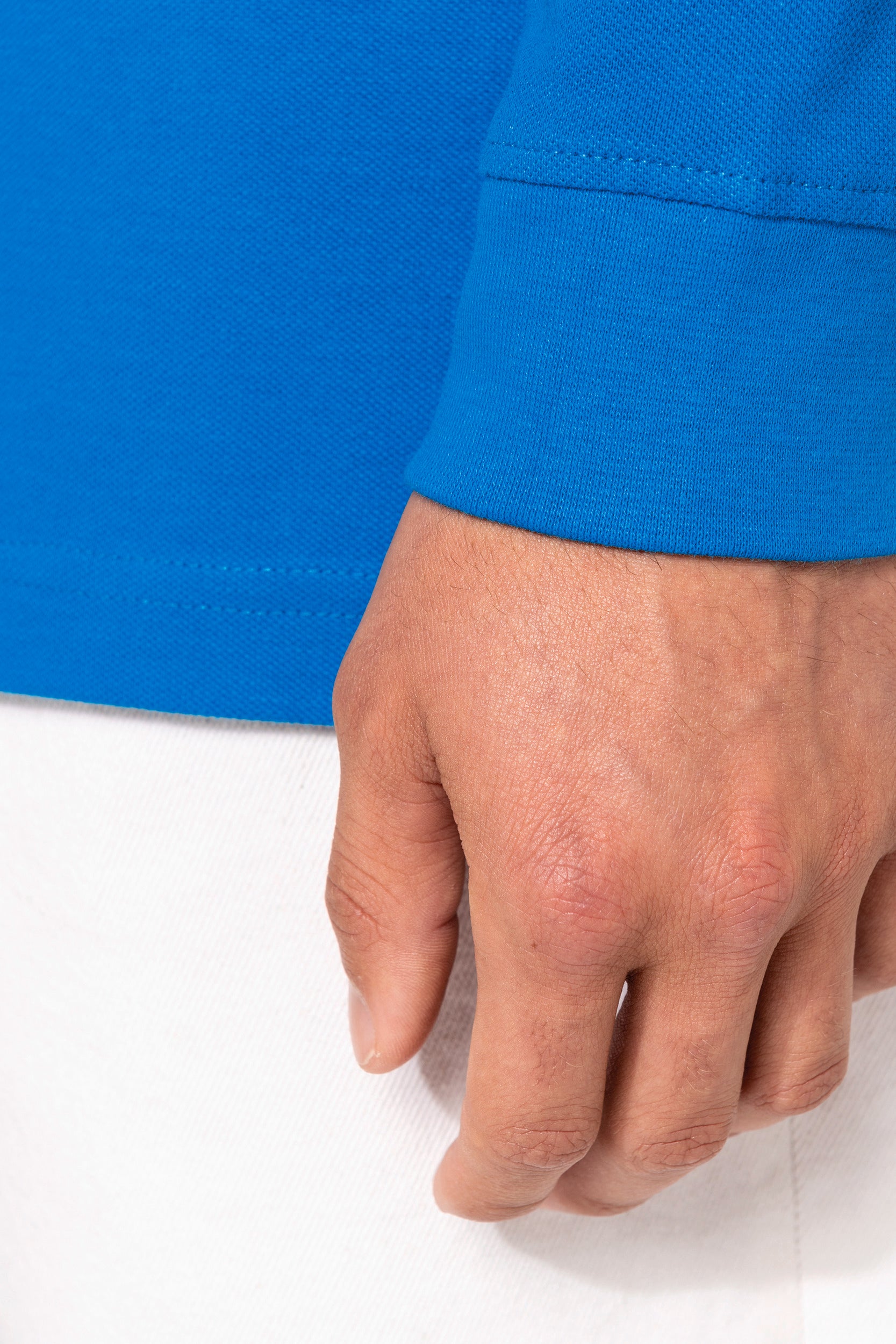 Basic polo heren lange mouwen