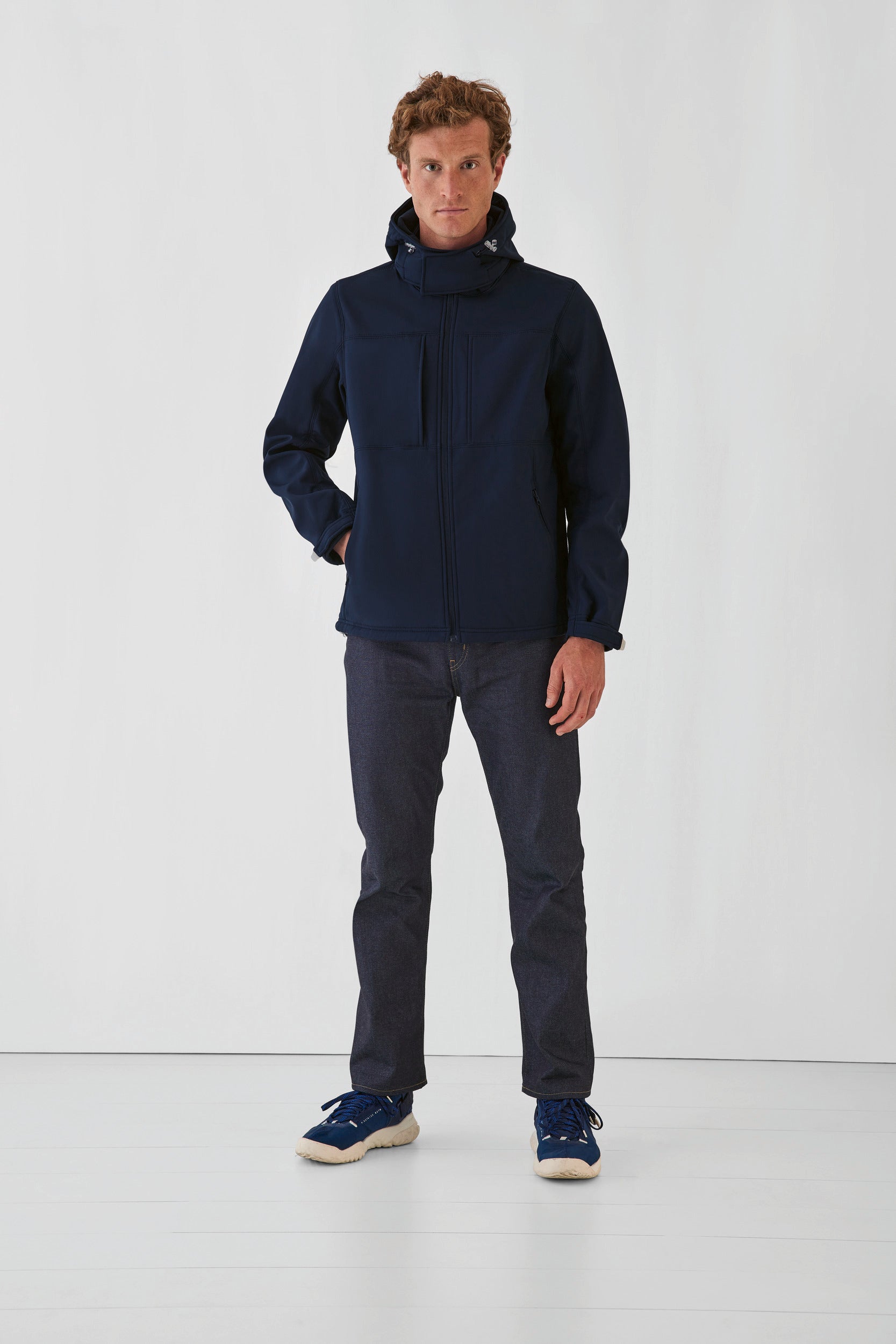 Hooded Softshell heren jas