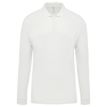 Basic polo heren lange mouwen