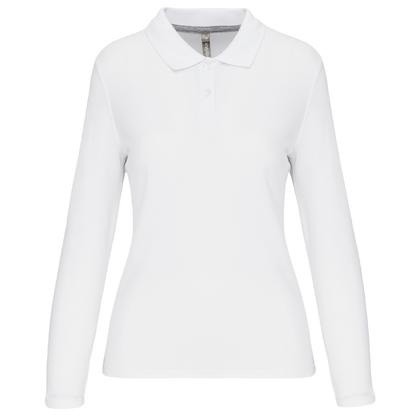 Comfort damespolo met lange mouwen