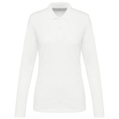 Premium damespolo lange mouwen
