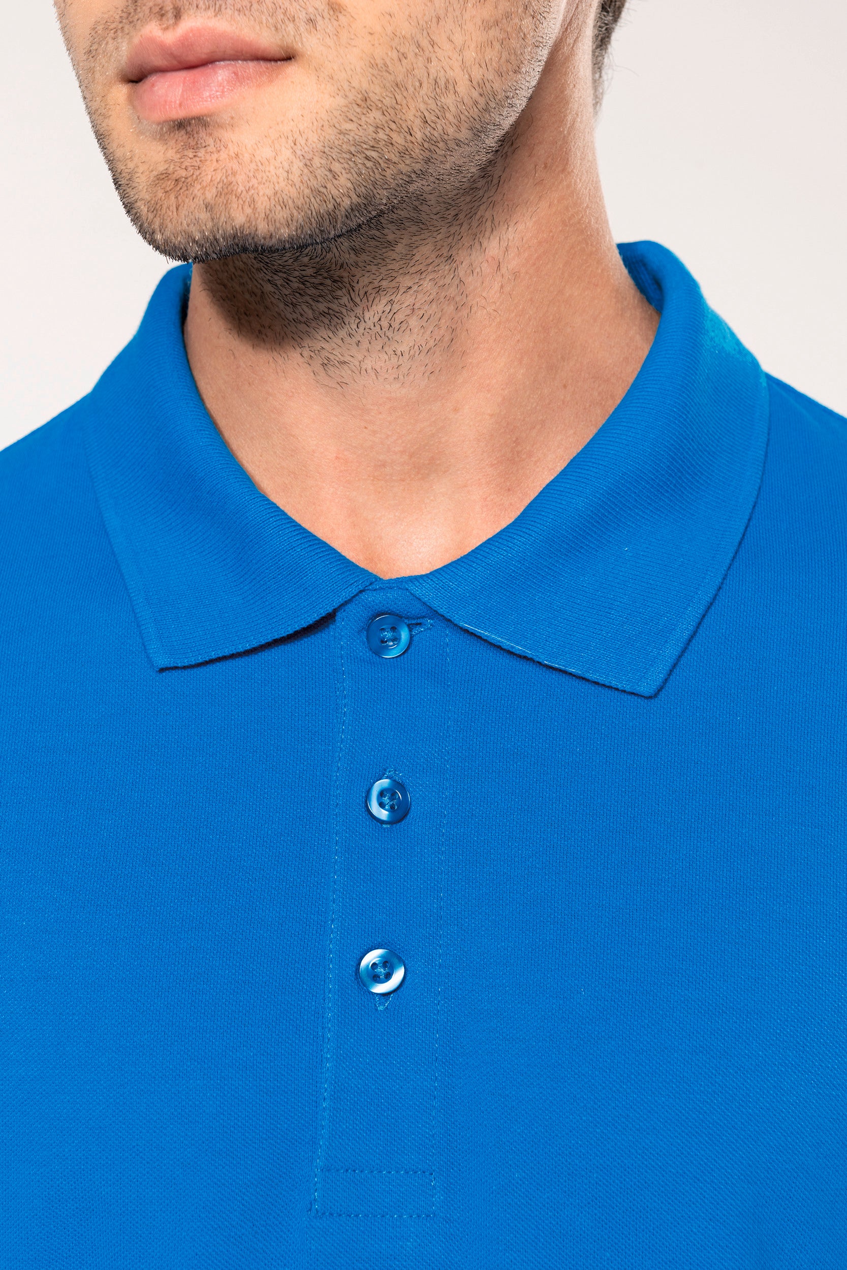 Basic polo heren lange mouwen
