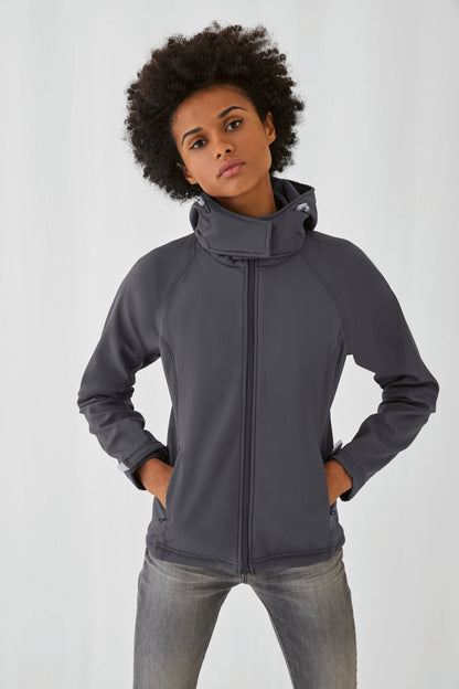Hooded Softshell dames jas